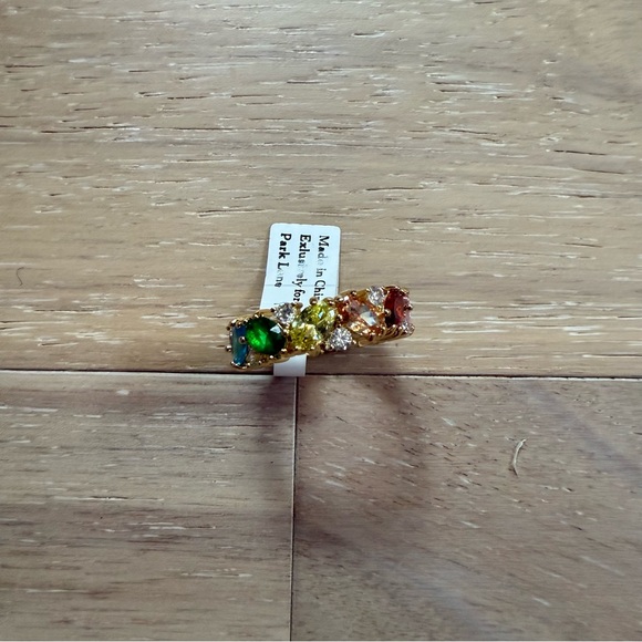 Park Lane Women’s 8 Bijoux Gold Ring with Multicolor Gemstones - Picture 2 of 4